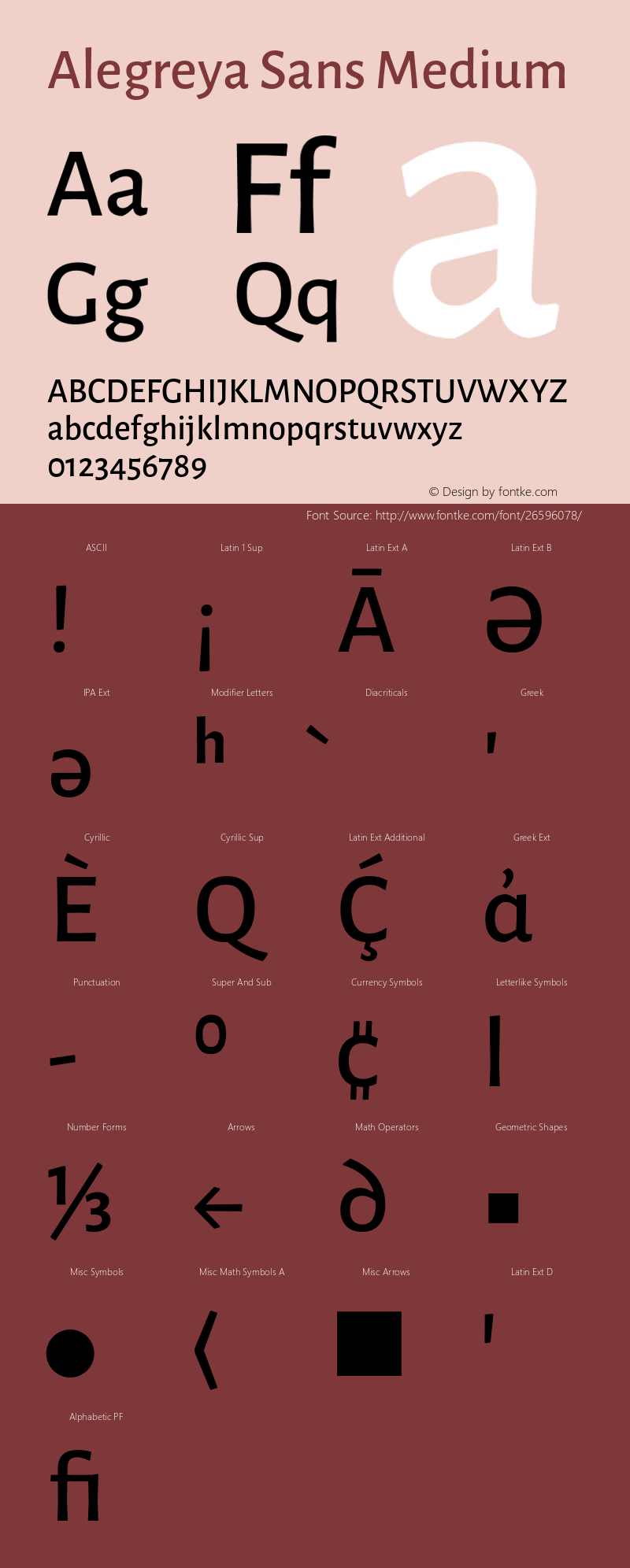 Alegreya Sans Medium Version 2.006;PS 002.006;hotconv 1.0.88;makeotf.lib2.5.64775 Font Sample