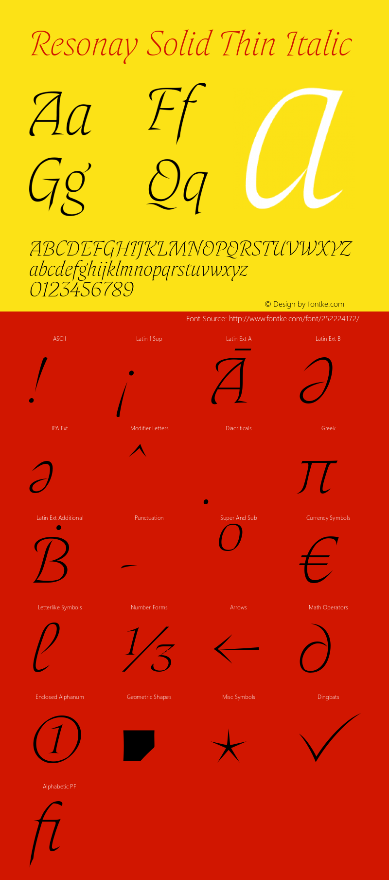 Resonay Solid Thin Italic Version 2.000图片样张