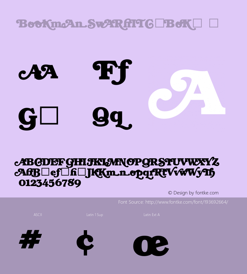 ☞Bookman Swash ITC Medium Bold Version 1.00;com.myfonts.easy.itc.bookman.swash-bold.wfkit2.version.3LfZ图片样张