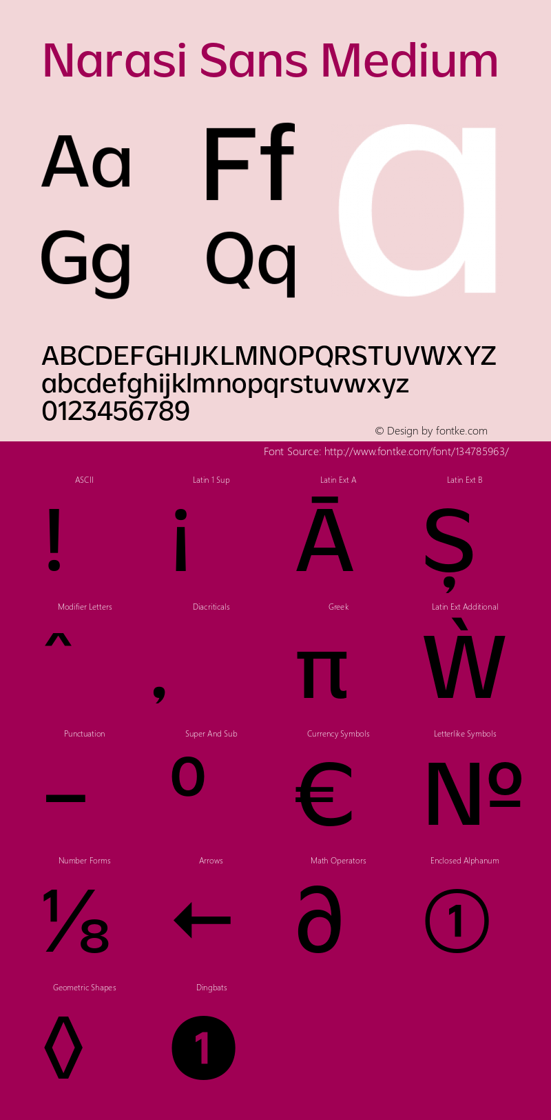 Narasi Sans Medium 1.000 Font Sample