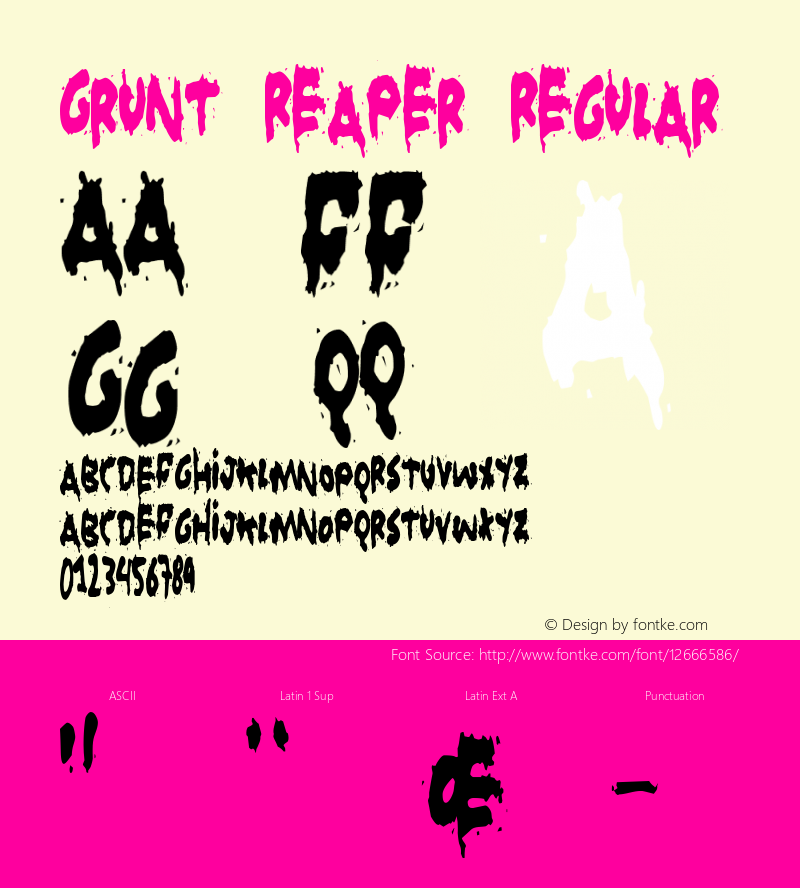 Grunt Reaper Regular 2 Font Sample