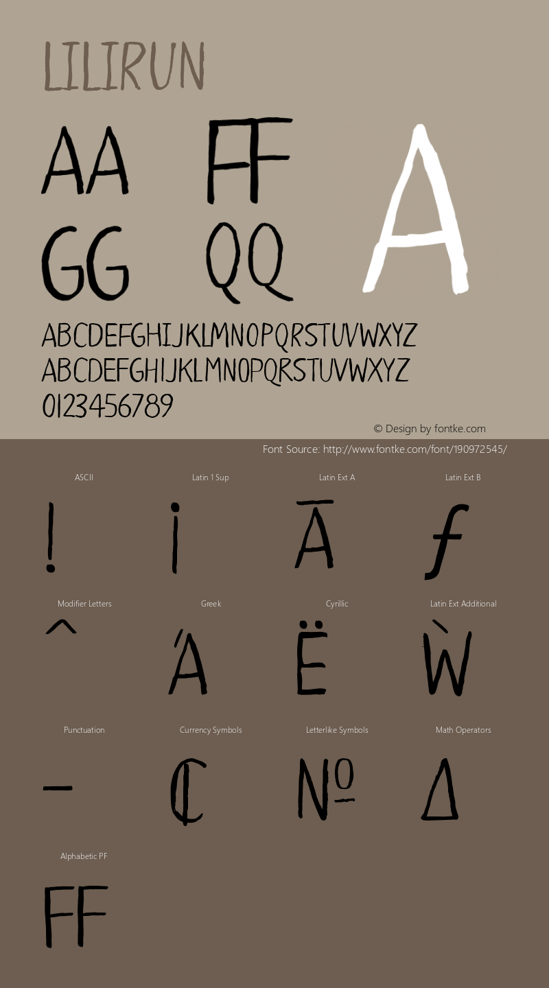 ☞LILIRUN 1.000;com.myfonts.easy.rodrigotypo.lilirun.regular.wfkit2.version.4ih9图片样张