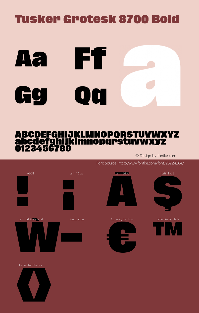 TuskerGrotesk-8700Bold Version 1.000;PS 001.000;hotconv 1.0.88;makeotf.lib2.5.64775 Font Sample