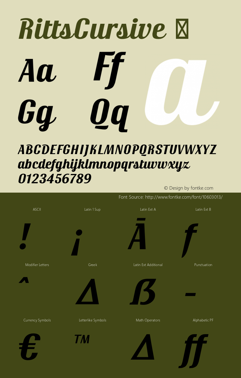 RittsCursive ☞ Version 1.000;com.myfonts.easy.eurotypo.ritts-cursive.regular.wfkit2.version.47rp Font Sample