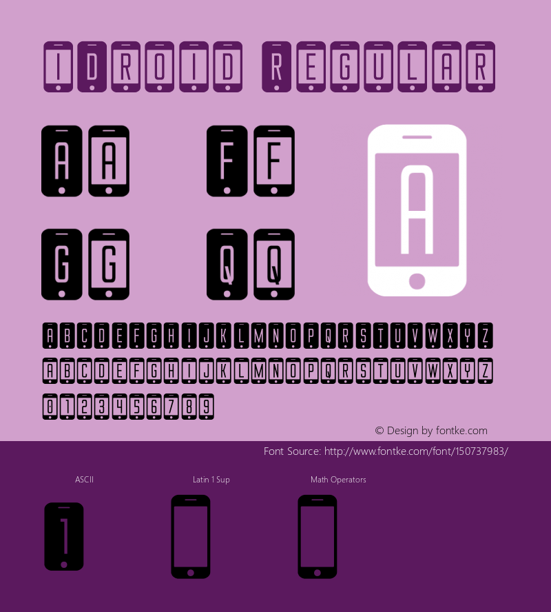 iDroid Version 1.0; 2020 Font Sample