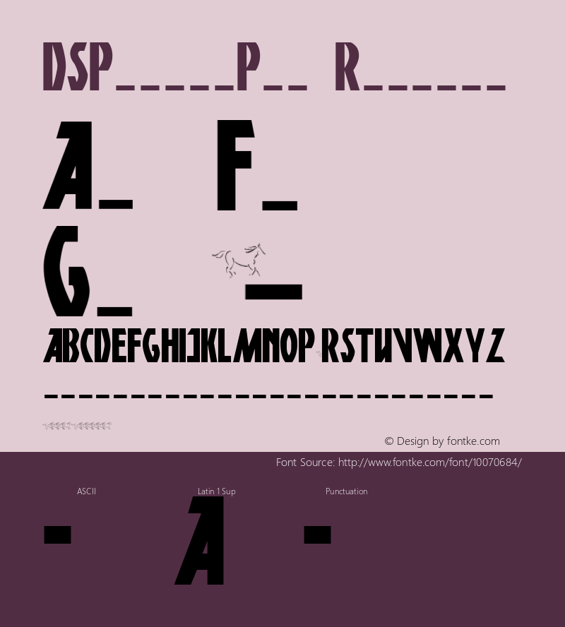 DSPosterPen Regular 001.001 shareware --- D-Studio (Moscow) - Dubina Nikolay - 1998 Font Sample