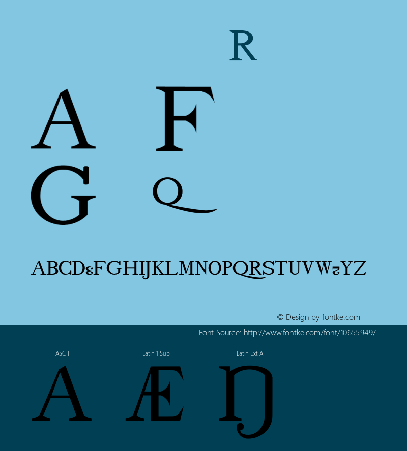 drmdozsc12 Regular Version 001.001 Font Sample