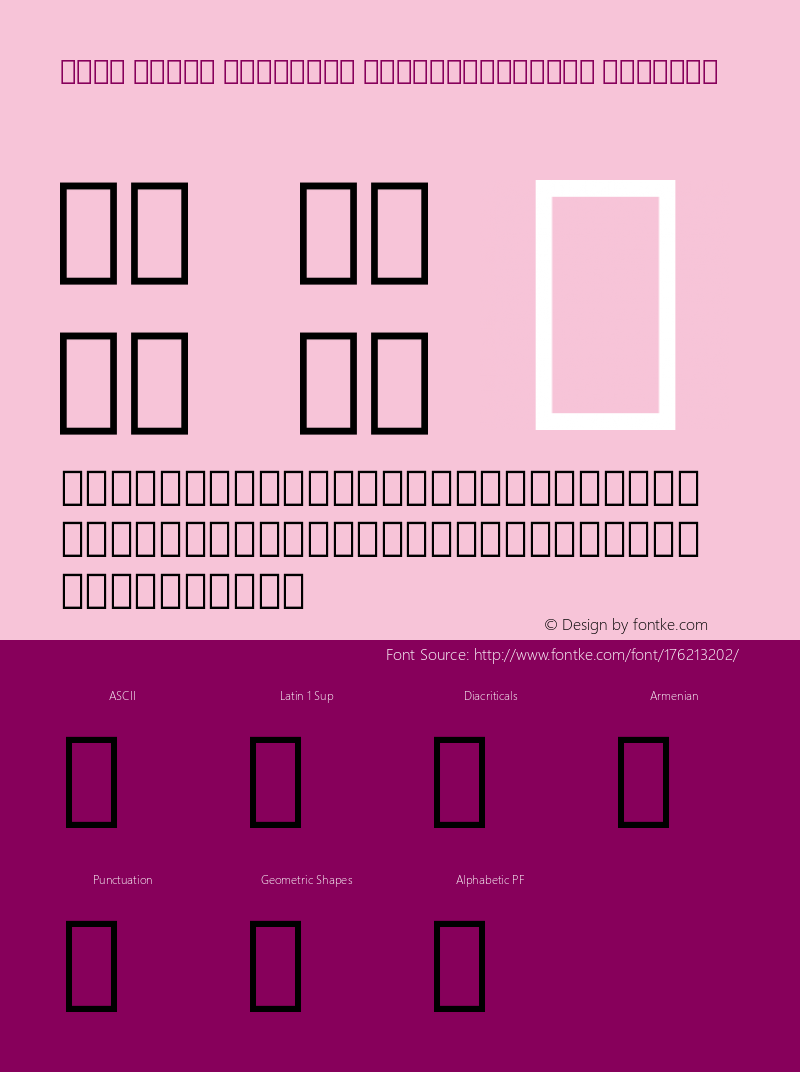 Noto Serif Armenian ExtraCondensed Regular Version 2.005图片样张