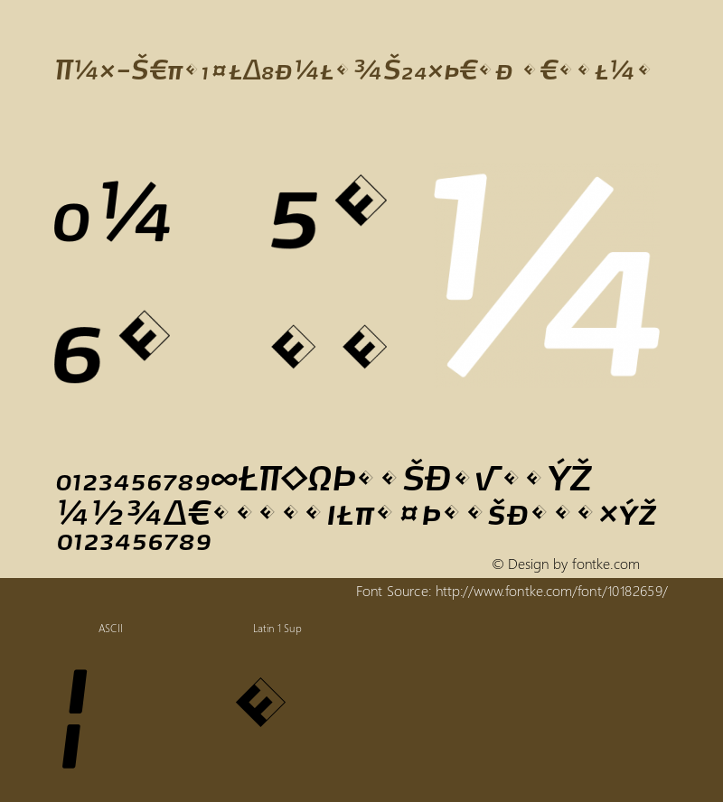 Max-SemiBoldItalicSCExpert Regular 4.460 Font Sample