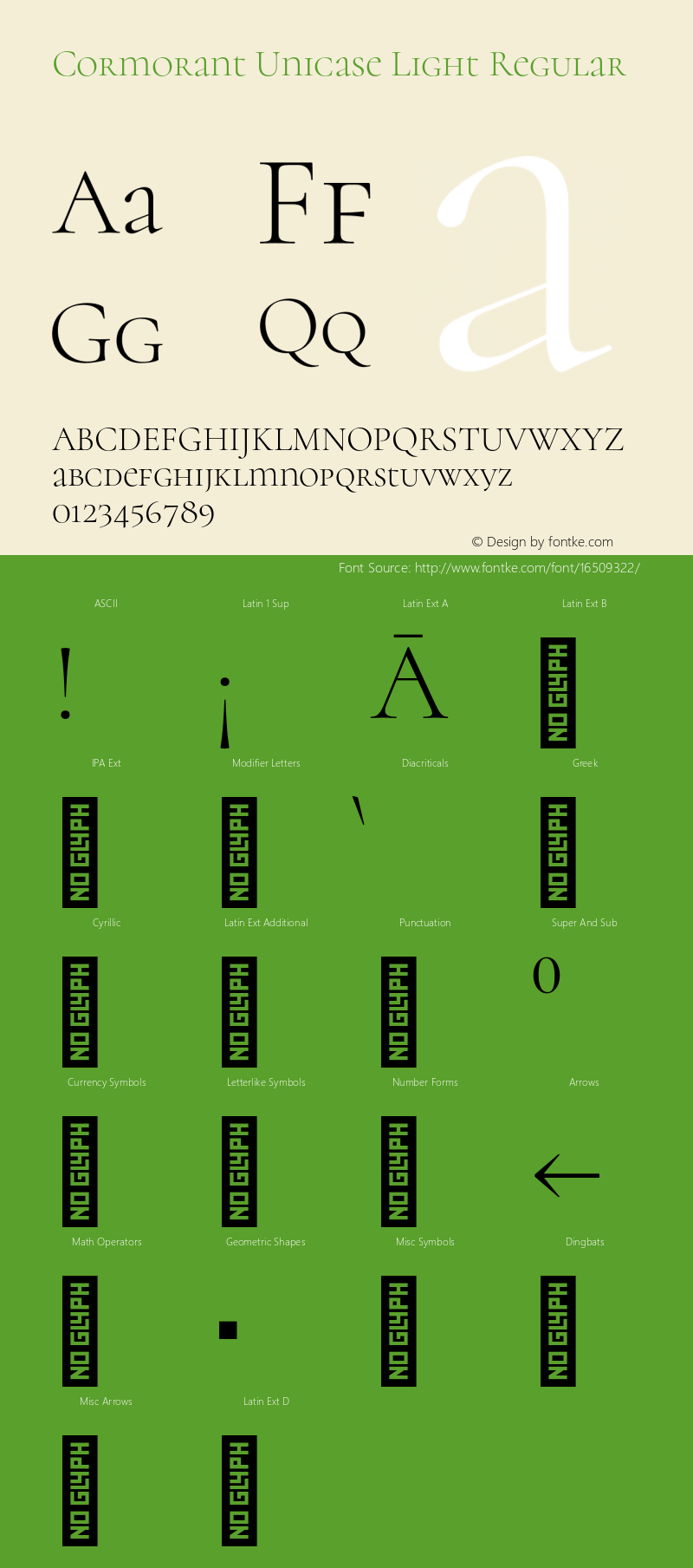 Cormorant Unicase Light Regular Version 2.001;PS 002.001;hotconv 1.0.88;makeotf.lib2.5.64775 Font Sample