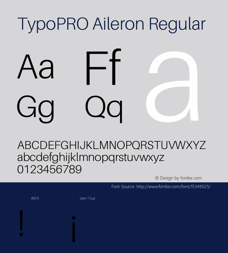 TypoPRO Aileron Regular Version 1.102;PS 001.102;hotconv 1.0.70;makeotf.lib2.5.58329 Font Sample