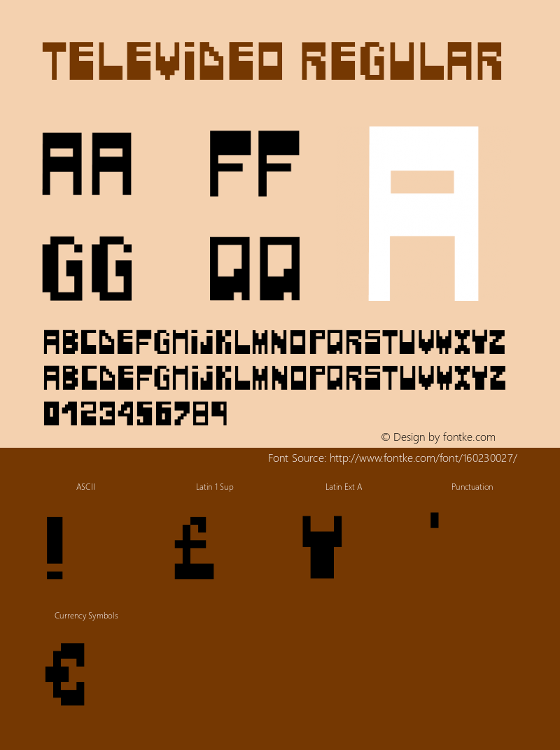 Televideo Version 1.004;Fontself Maker 3.5.1 Font Sample