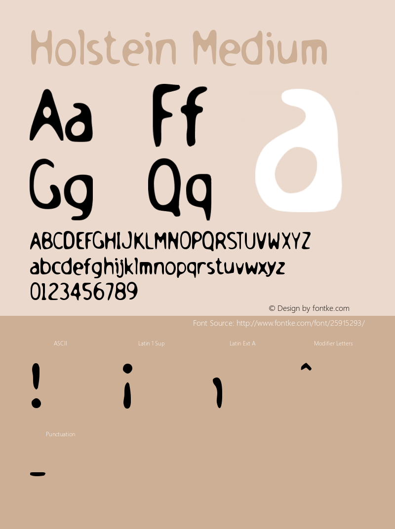 Holstein Version 001.000 Font Sample