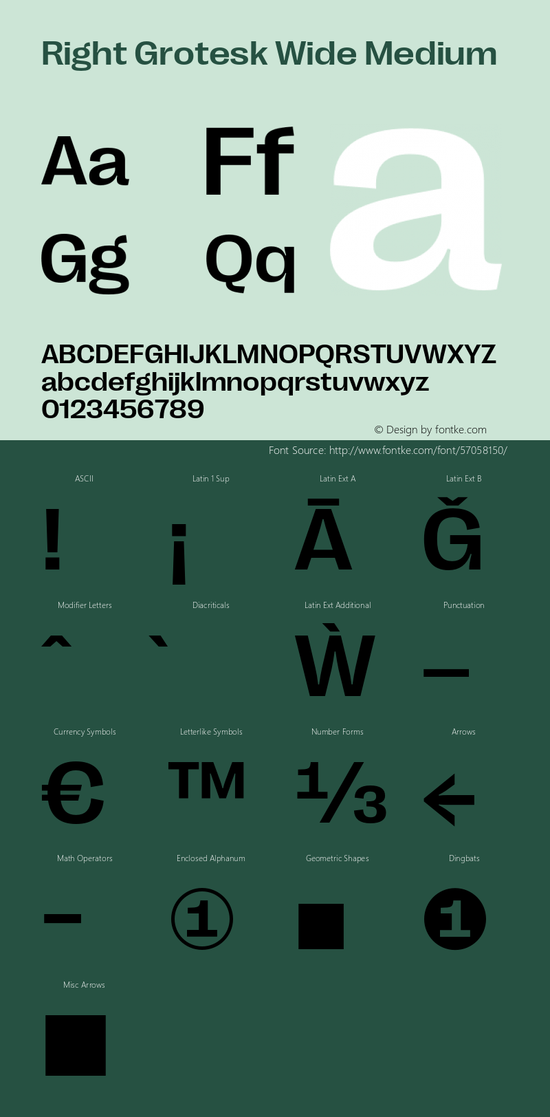 RightGrotesk-WideMedium Version 1.001;hotconv 1.0.109;makeotfexe 2.5.65596 Font Sample