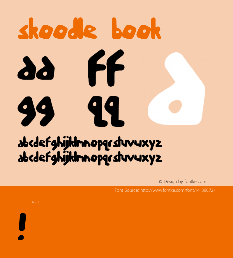 skoodle Book Version 1.000 Font Sample