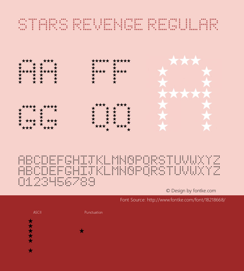 Stars Revenge Regular Version 1.0 Font Sample