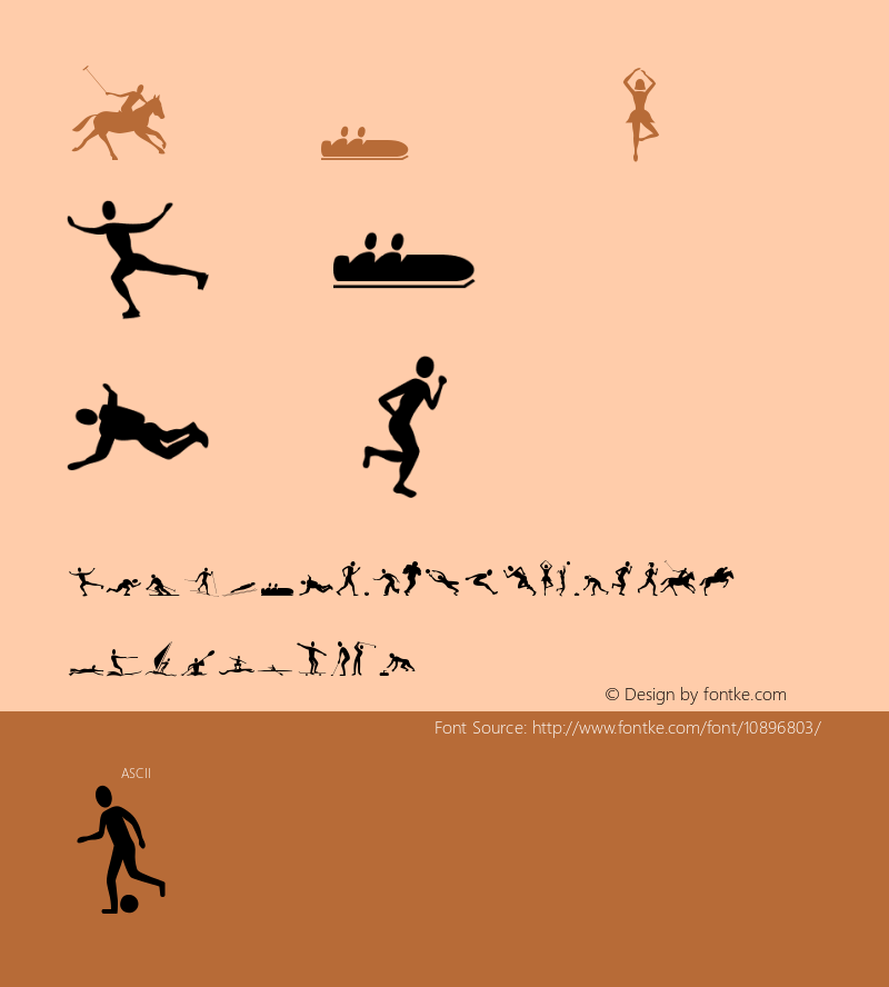 SportsFigures Normal Version 0.000 Font Sample