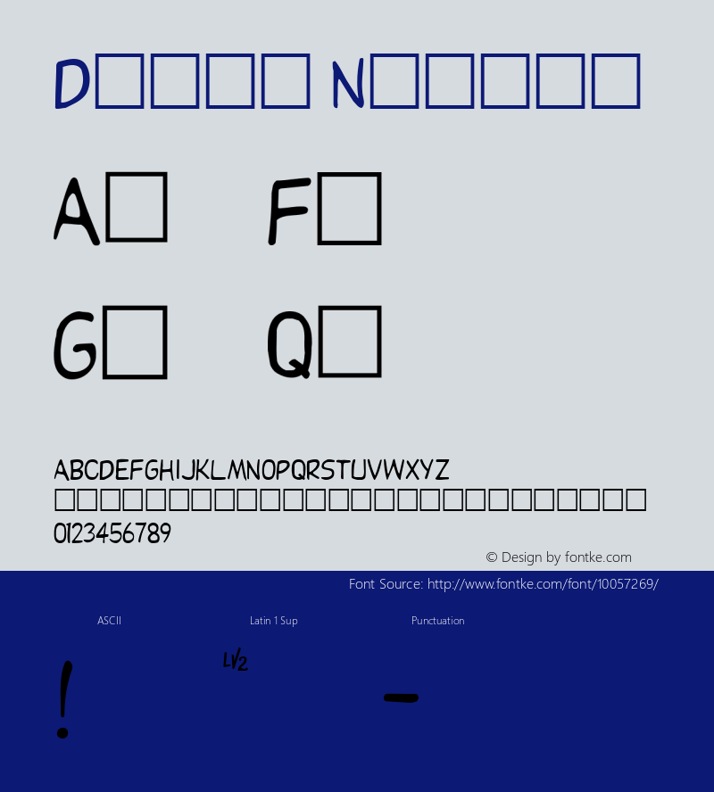 Dupuy Normal 1.0 Mon Oct 04 16:02:27 1993 Font Sample