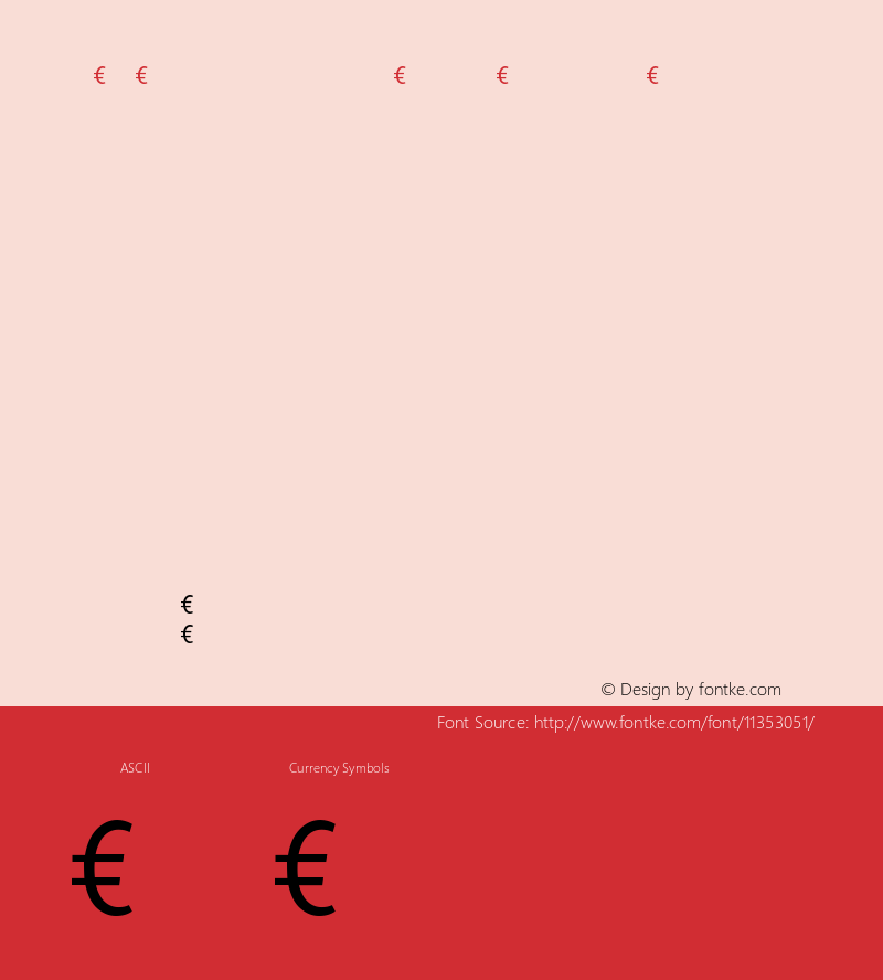 PedestriaMVB-Euro Euro-Regular Version 001.000 Font Sample