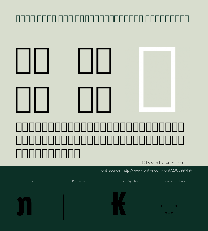 Noto Sans Lao ExtraCondensed ExtraBold Version 2.001; ttfautohint (v1.8) -l 8 -r 50 -G 200 -x 14 -D lao -f none -a qsq -X 