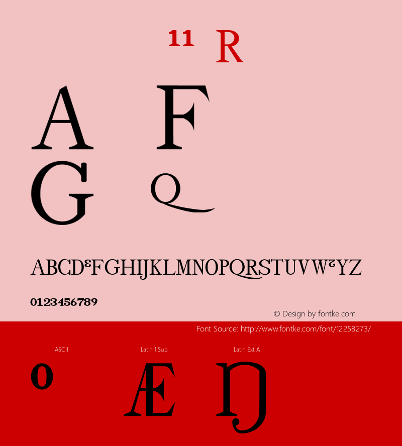 drmfigs11 Regular Version 001.001 Font Sample