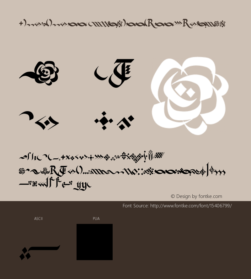 Kingthings Flourishes Regular Version 1.0; May, 2005 Font Sample