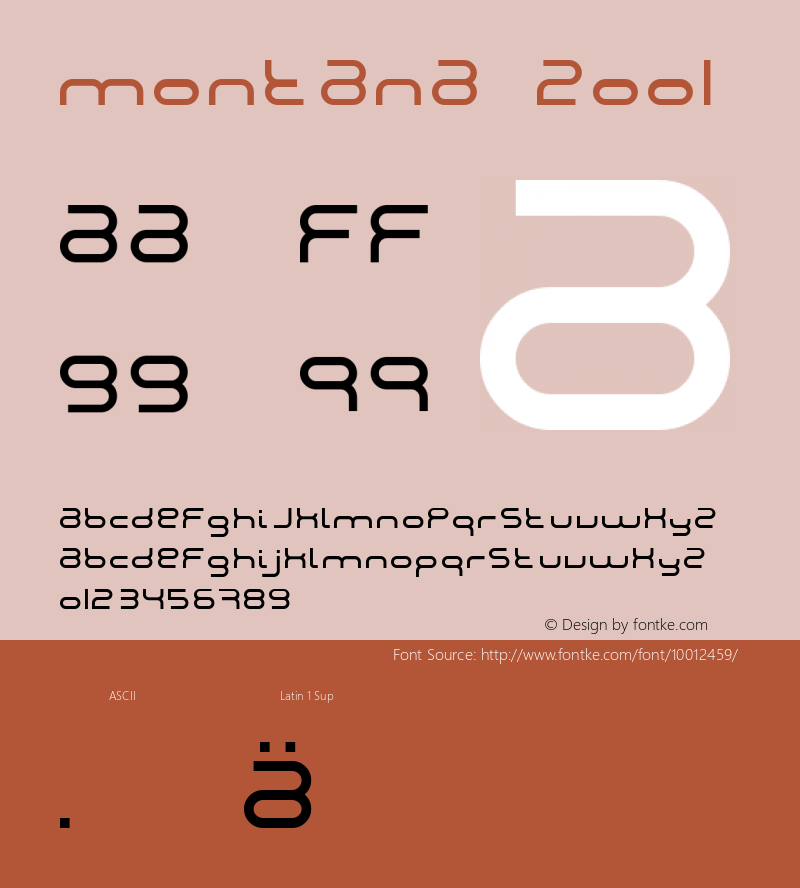 Montana 2001 Macromedia Fontographer 4.1 1998-03-08 Font Sample