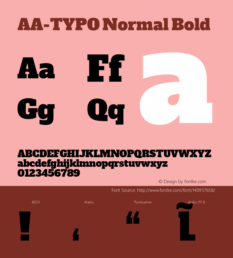 AA-TYPO Normal Bold Version 1.00;November 28, 2019;FontCreator 12.0.0.2547 64-bit Font Sample