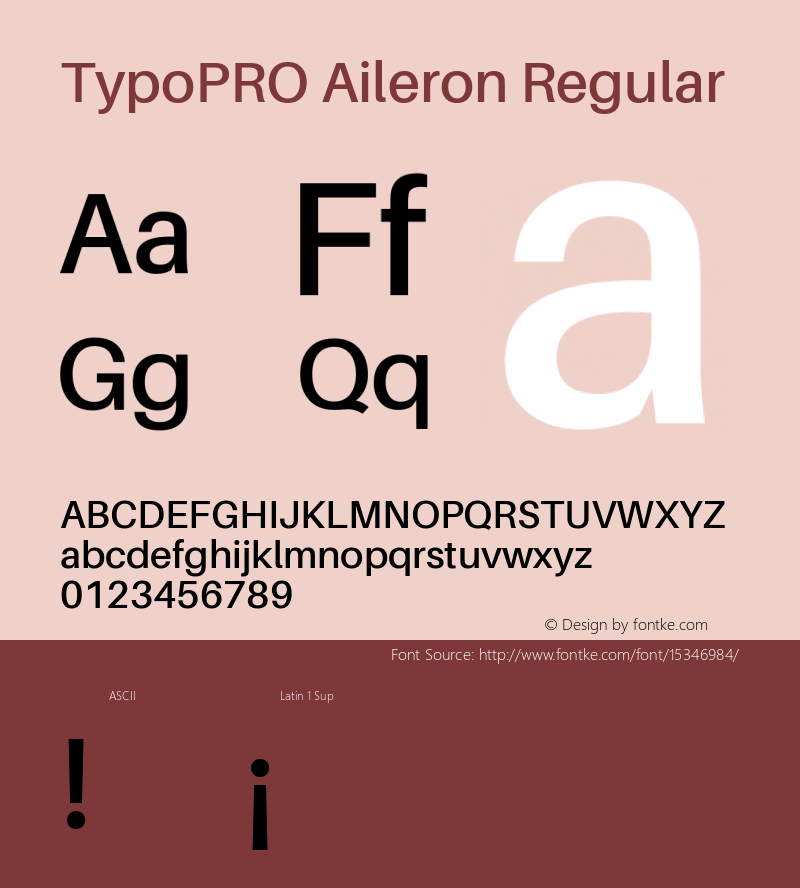 TypoPRO Aileron Regular Version 1.102;PS 001.102;hotconv 1.0.70;makeotf.lib2.5.58329 Font Sample