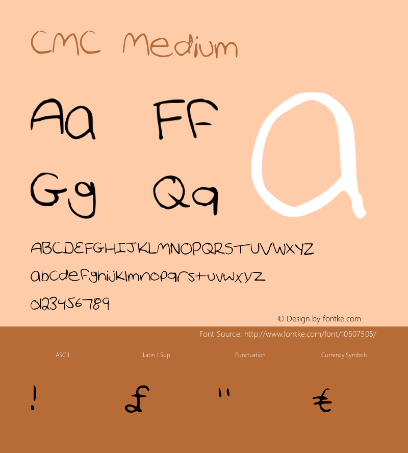 CMC Medium Version 001.000 Font Sample