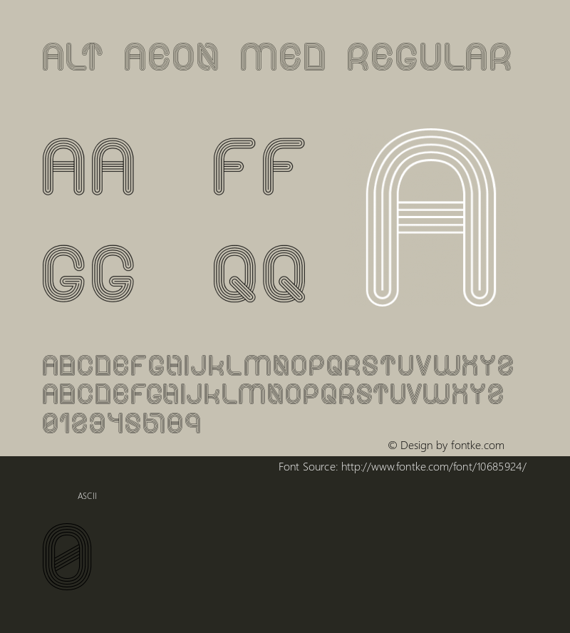 Alt Aeon Med Regular Version 1.000;PS 001.001;hotconv 1.0.56 Font Sample