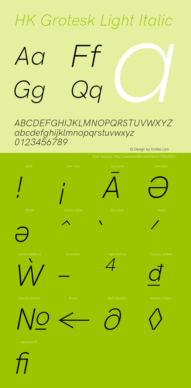 HK Grotesk Light Italic Version 2.463;hotconv 1.0.109;makeotfexe 2.5.65596 Font Sample