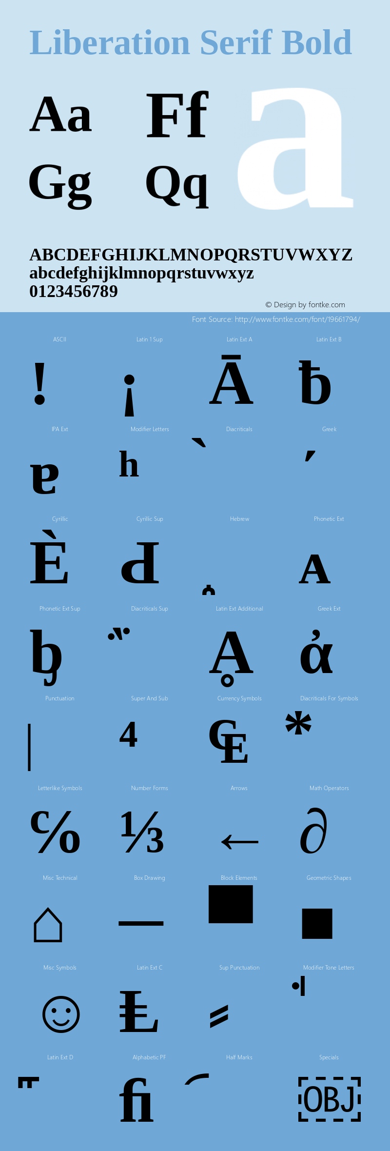Liberation Serif Bold Version 2.00.3 Font Sample