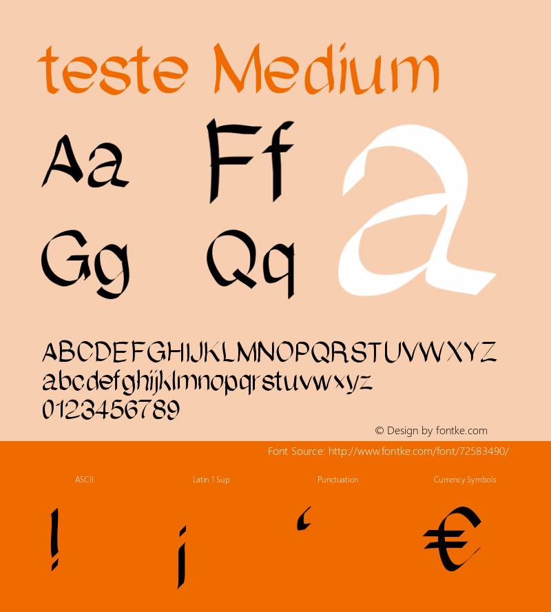 teste Version 001.000 Font Sample