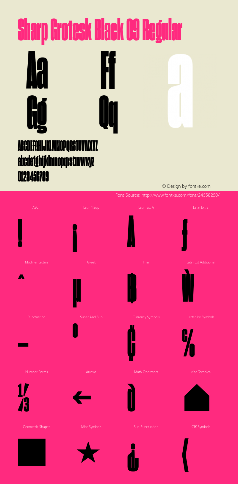 Sharp Grotesk Black 09 Regular Version 1.001;PS 1.000;hotconv 16.6.51;makeotf.lib2.5.65220 Font Sample