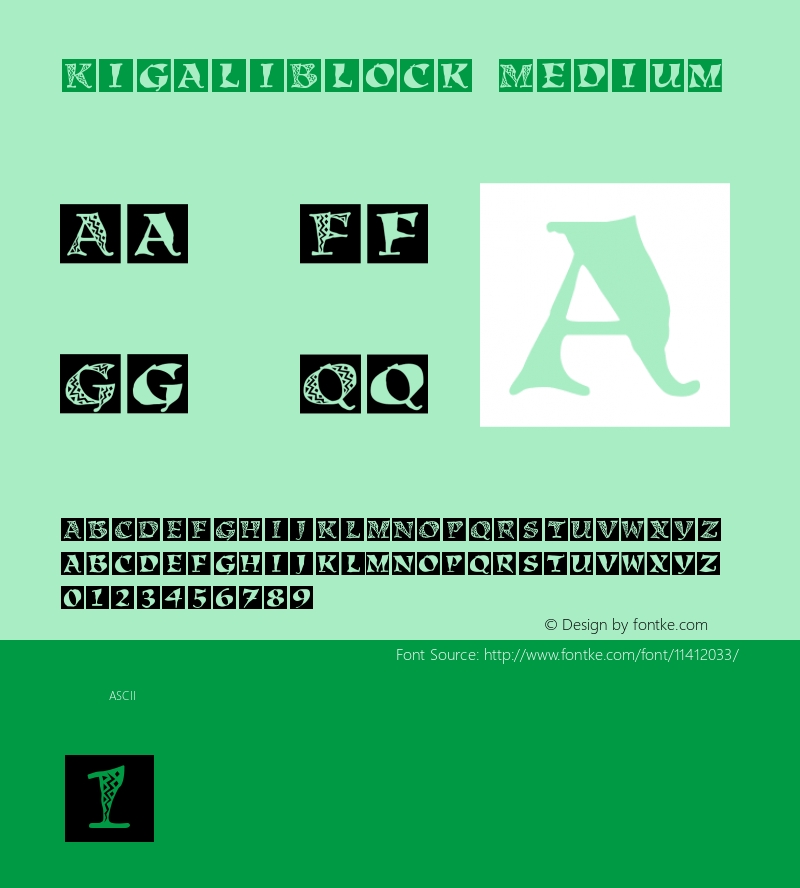 KigaliBlock Medium Version 001.000 Font Sample