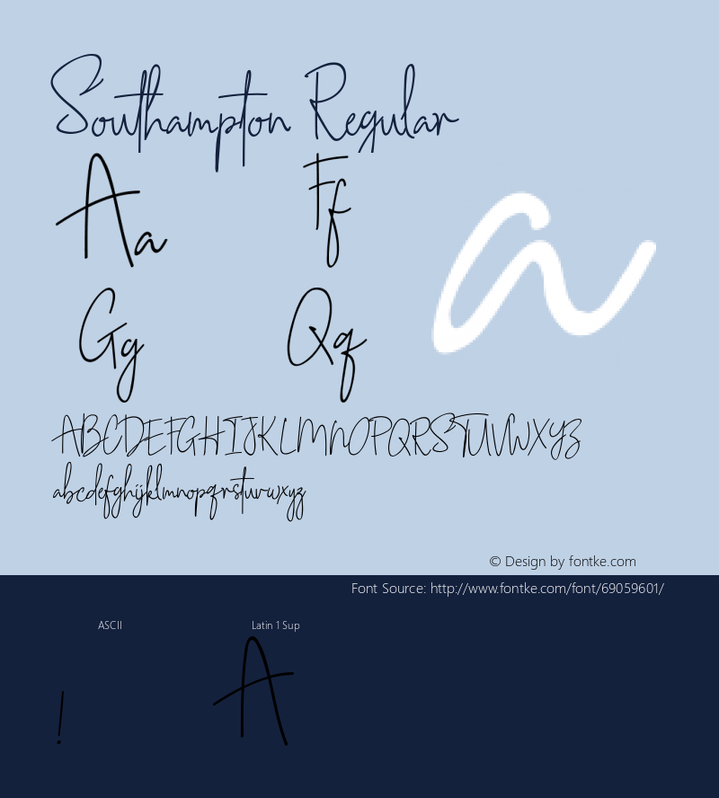 Southampton Version 1.002;Fontself Maker 2.2.1 Font Sample