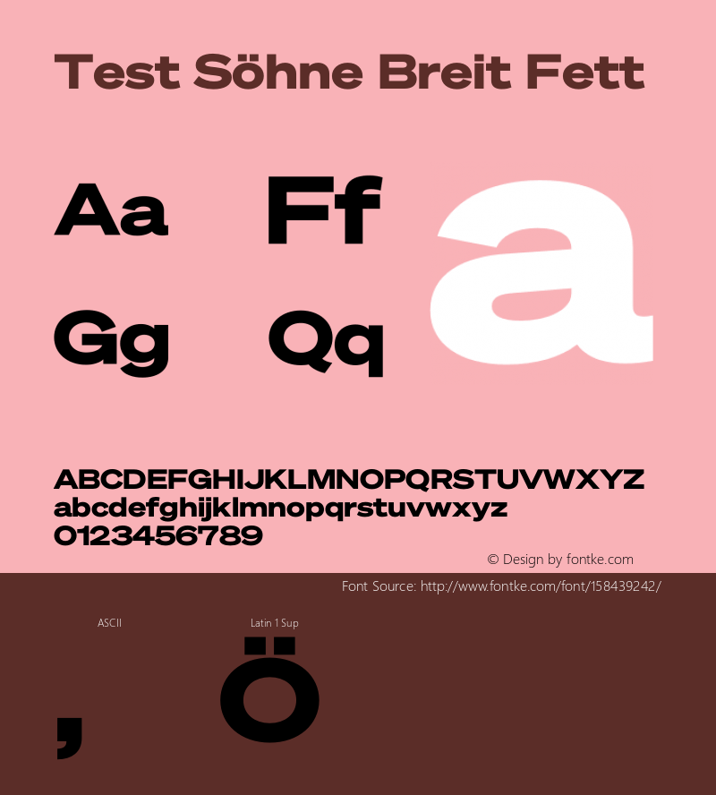 Test Söhne Breit Fett Version 1.108;hotconv 1.0.116;makeotfexe 2.5.65601 Font Sample