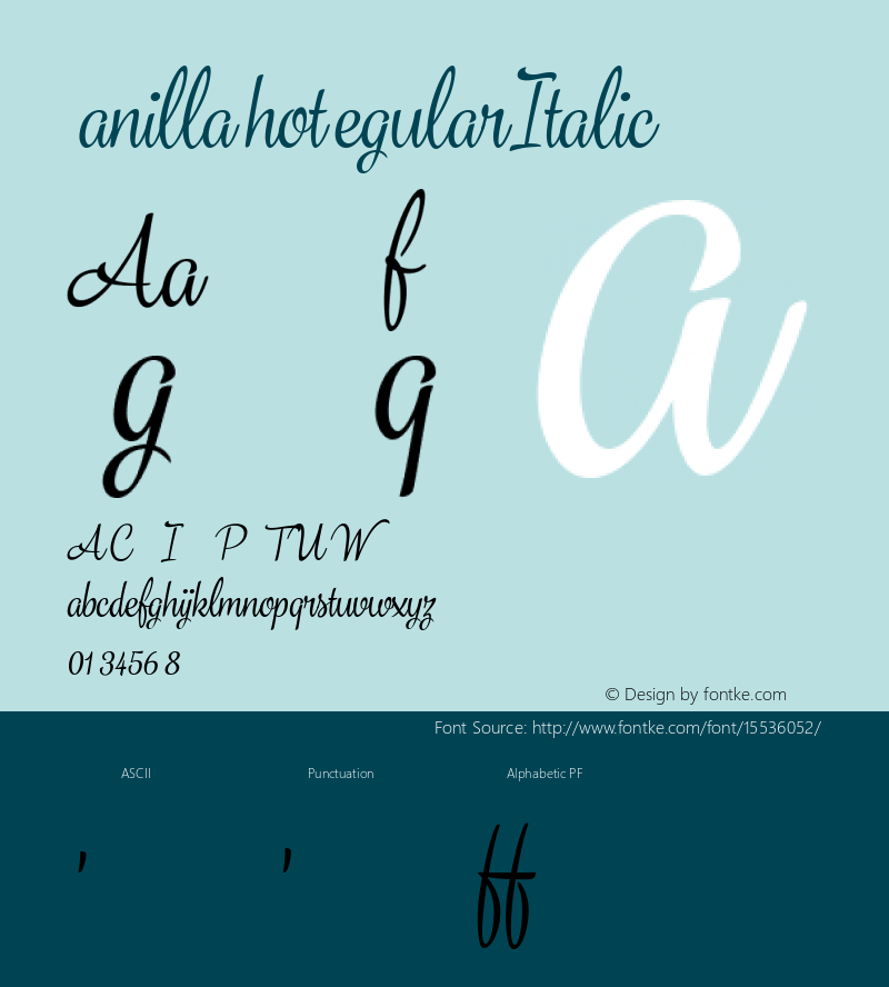 VanillaShotRegularItalic ☞ Version 1.000;com.myfonts.easy.fenotype.vanilla-shot .regular-italic.wfkit2.version.4sou Font Sample