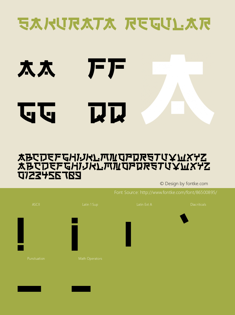 SAKURATA Version 1.00;October 9, 2020;FontCreator 12.0.0.2567 64-bit Font Sample