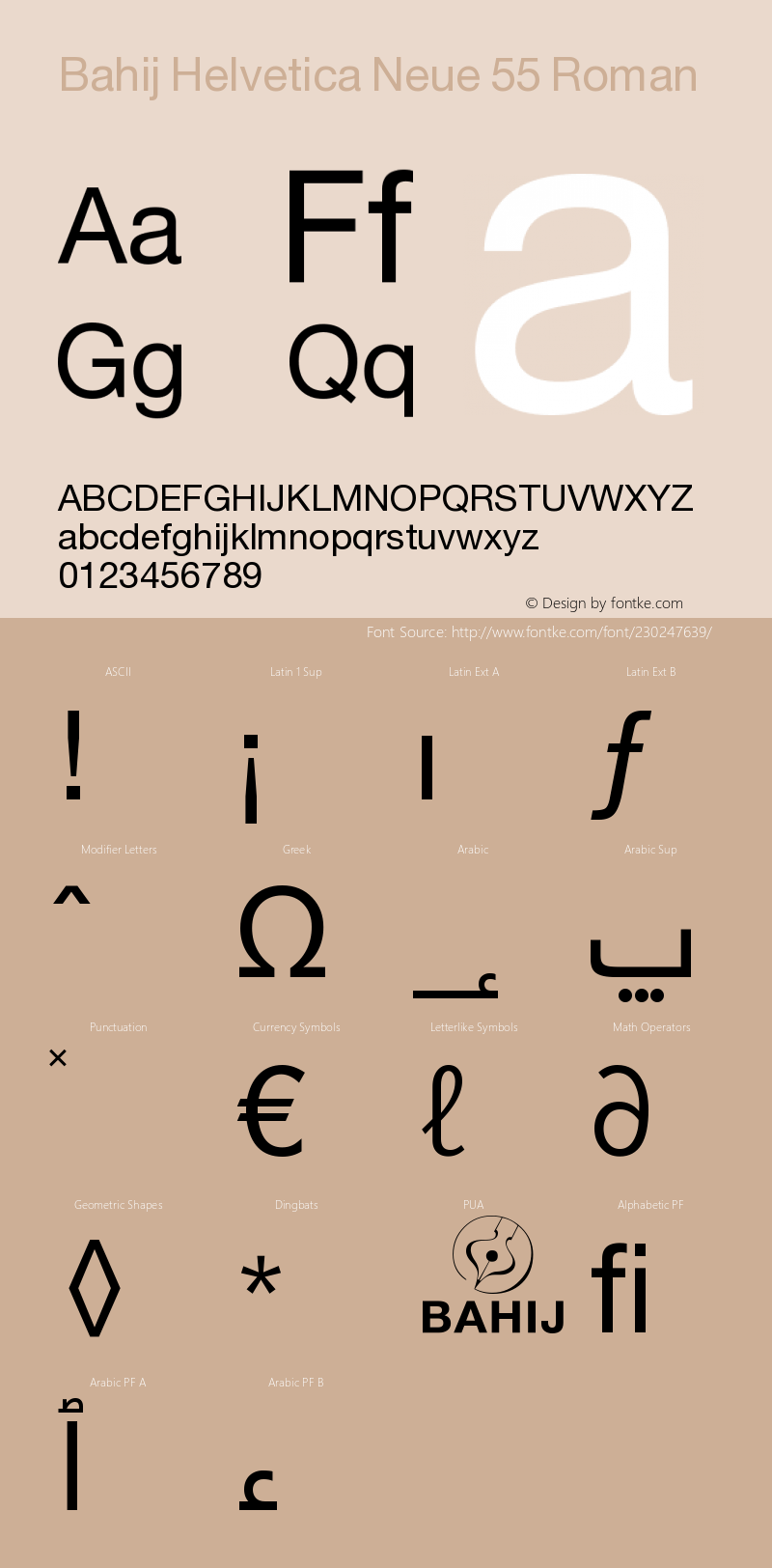 Bahij Helvetica Neue 55 Roman Version 1.20;January 23, 2021;FontCreator 13.0.0.2683 64-bit图片样张