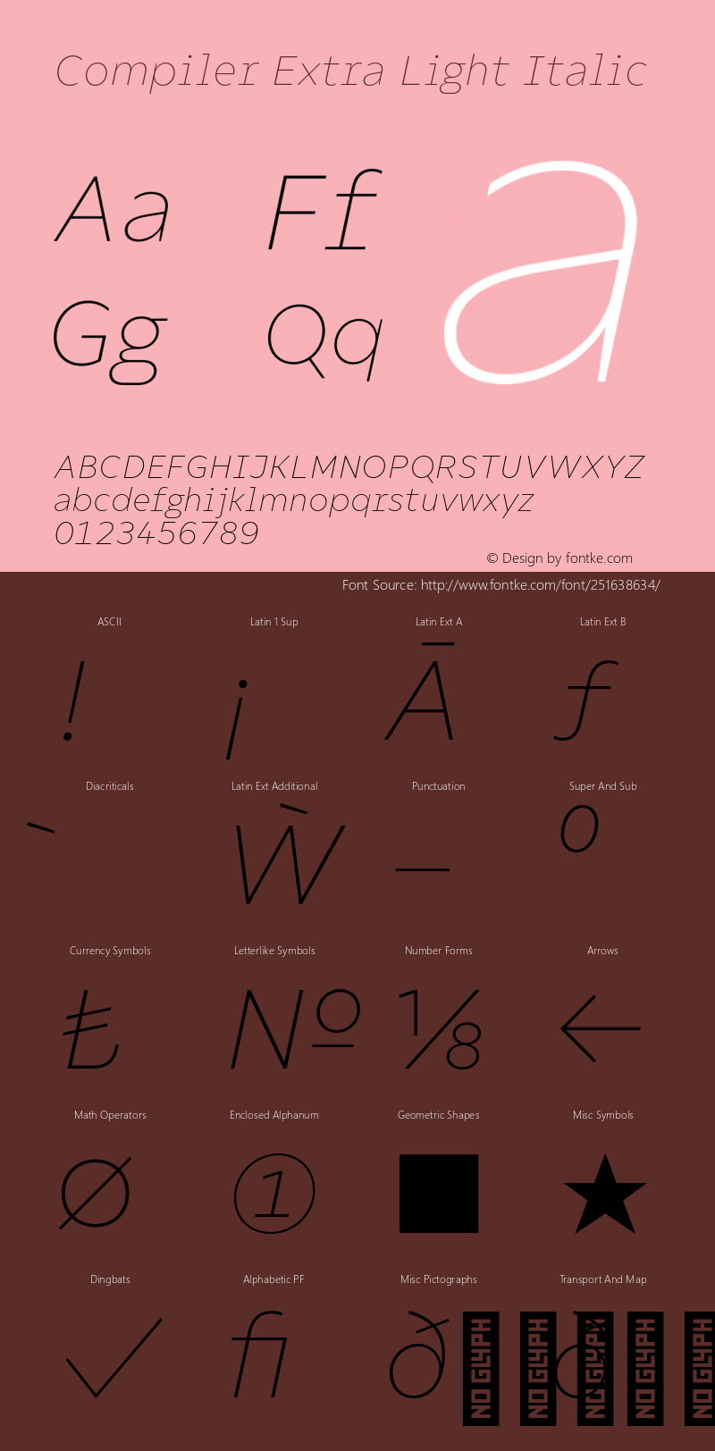 Compiler Extra Light Italic Version 1.000;hotconv 1.0.109;makeotfexe 2.5.65596图片样张