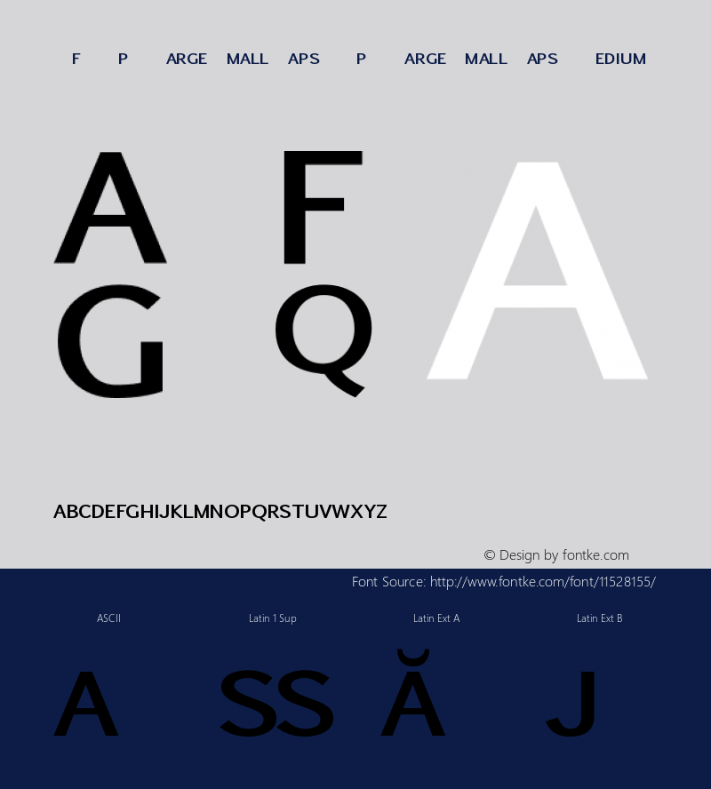 Sf-Kp-LargeSmallCaps Kp-LargeSmallCaps-Medium Version 001.000 Font Sample