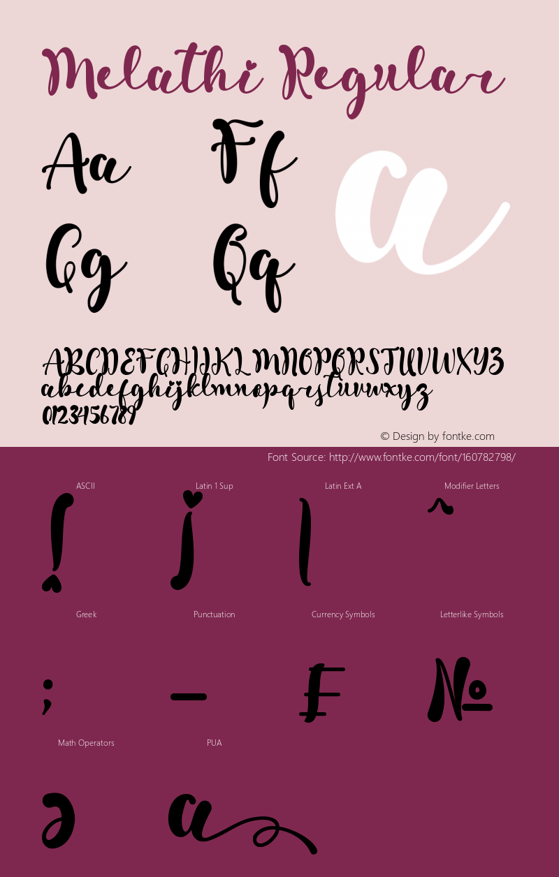 Melathi Version 1.00;April 4, 2021;FontCreator 12.0.0.2567 64-bit Font Sample