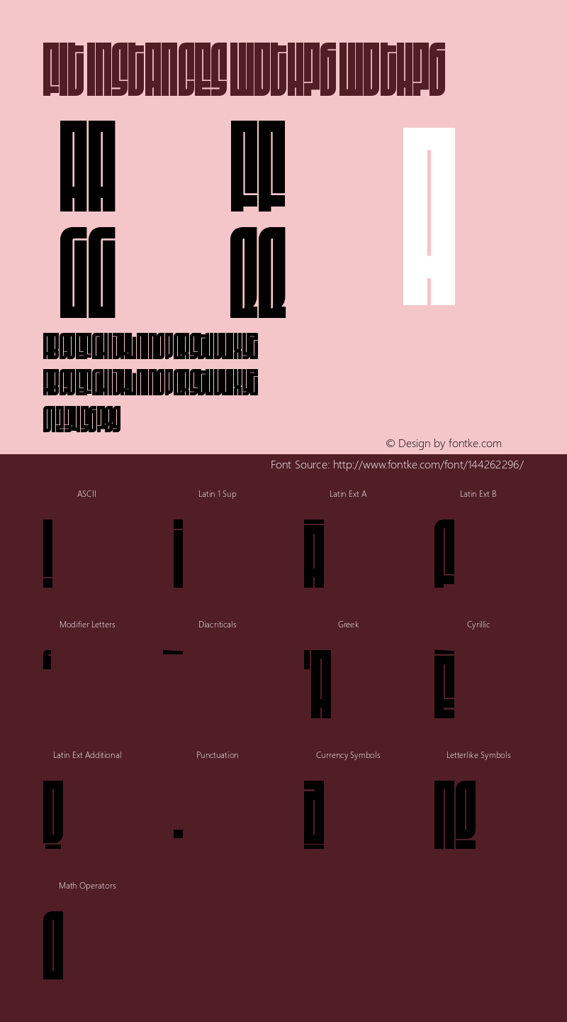 Fit Instances wdth76 Version 1.0 Font Sample