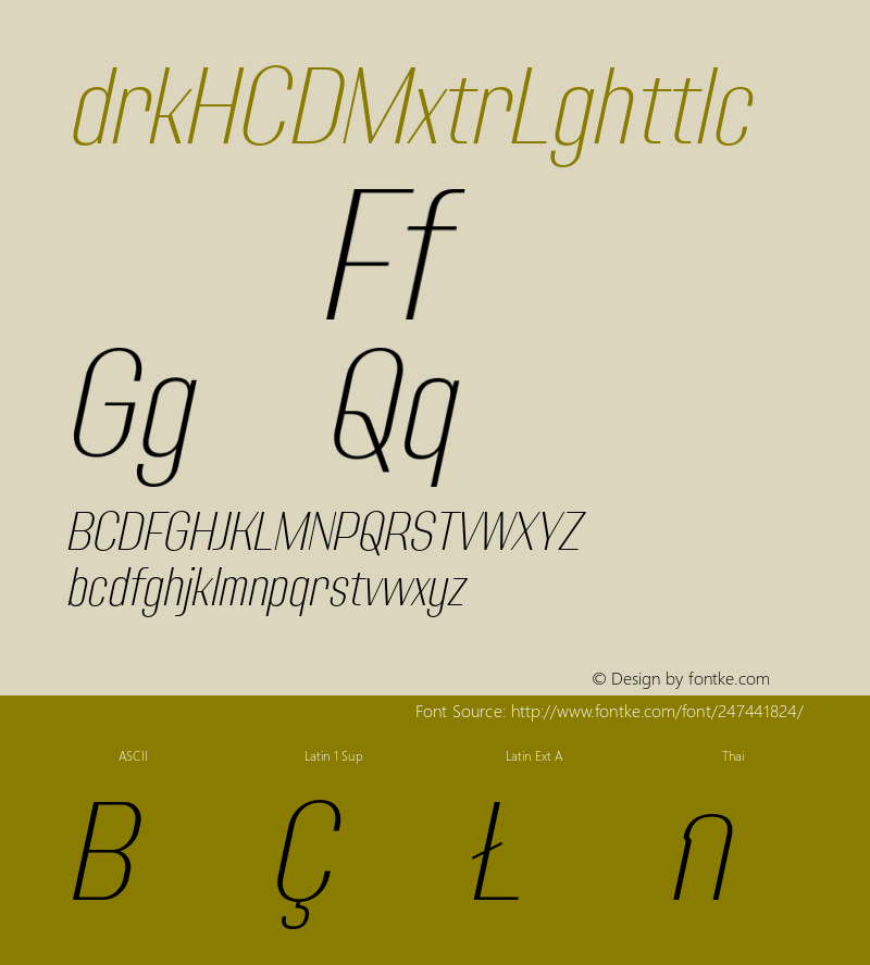 Adirek HC DEMO ExtraLight Italic Version 1.03图片样张