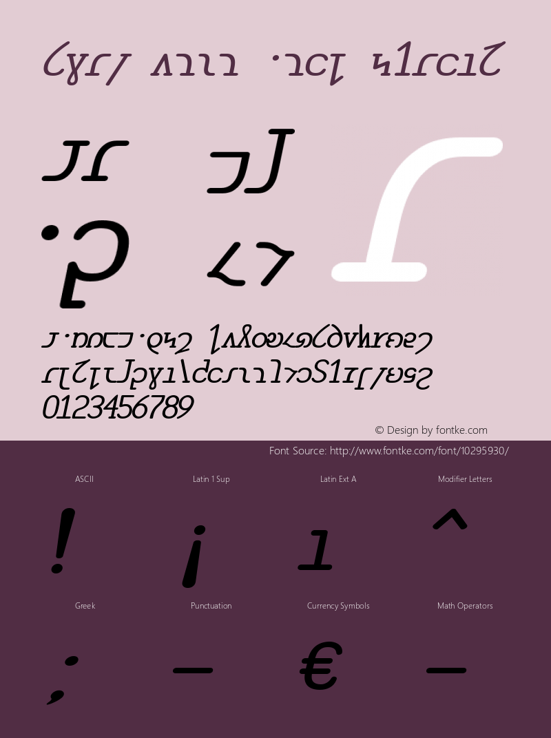 Shaw Mono Bold Italic Version 1.0 Font Sample