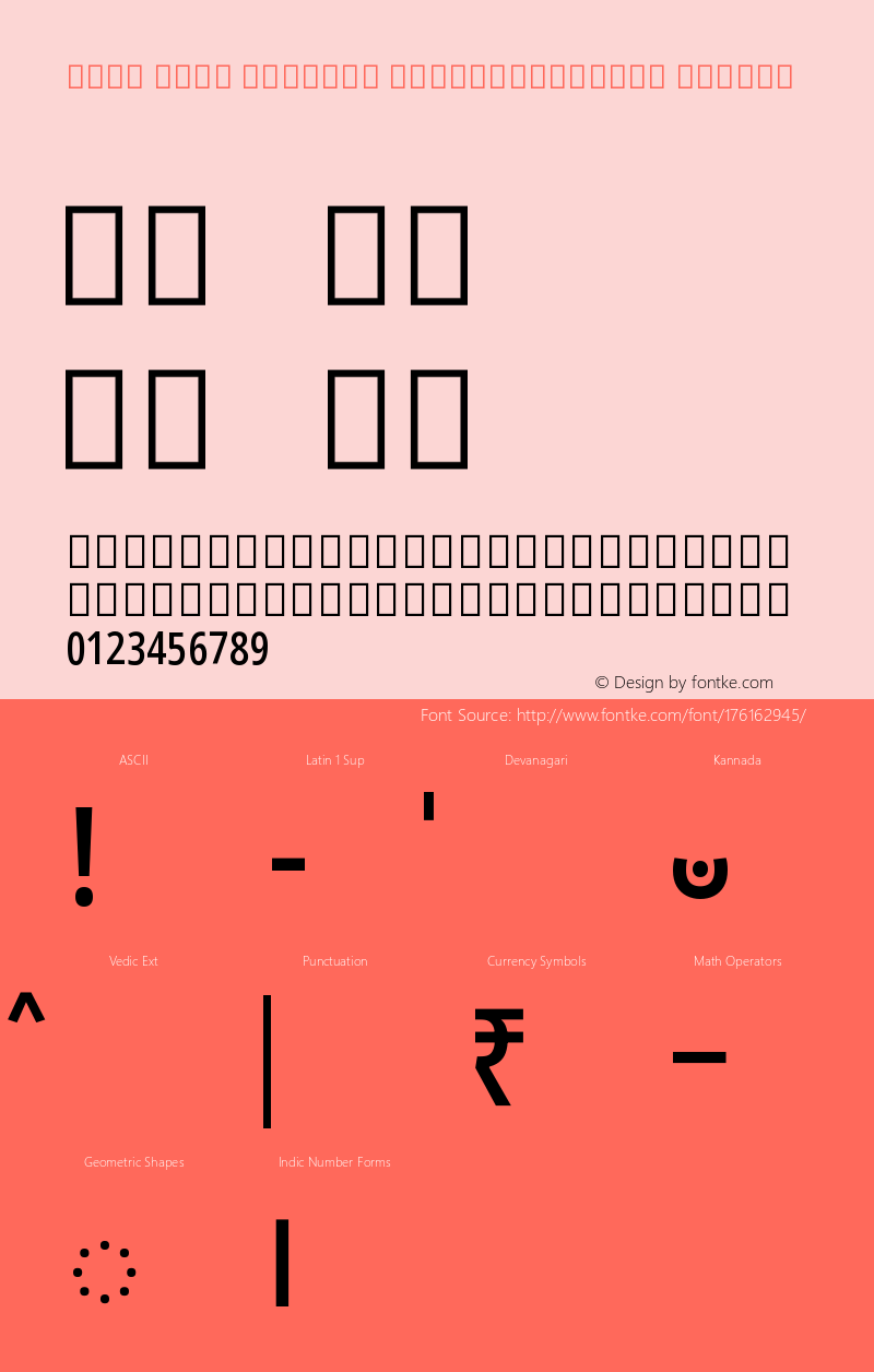 Noto Sans Kannada ExtraCondensed Medium Version 2.001图片样张