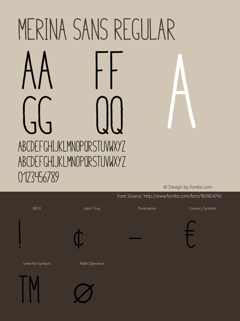 Merina Sans Regular Version 1.000;PS 001.000;hotconv 1.0.88;makeotf.lib2.5.64775 Font Sample