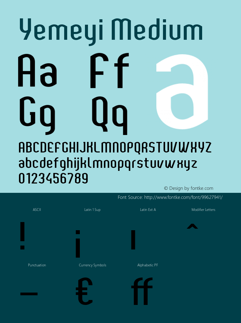 YemeyiMedium Version 1.0; Jan 2021 by Audry Kitoko Makelele Font Sample